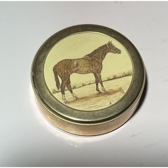 Vintage Barlow Solid Brass HORSE Faux Scrimshaw Hunting RARE - Picture 6 of 8